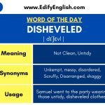 Disheveled – Meaning, Synonyms, Antonyms, and Usage